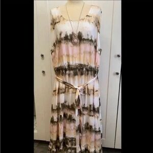 Abstract Print Maxi dress